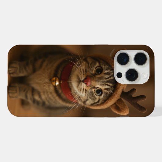 Rudolph the Cat iPhone 15 Pro Max Case iPhone Hoesje (Achterkant horizontaal)