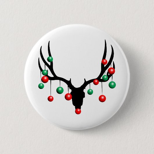 Rudolph the Dead Nosed Reindeer Ronde Button 5,7 Cm (Voorkant)