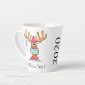 Rudolph the Face Mask Reindeer Latte Mok (Linkerhoek)