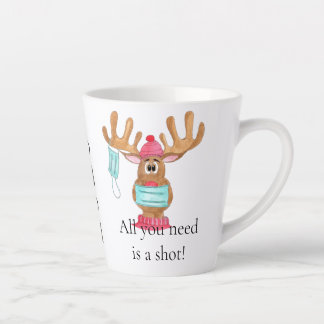 Rudolph the Face Mask Reindeer Latte Mok