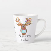 Rudolph the Face Mask Reindeer Latte Mok (Rechts)