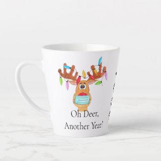 Rudolph the Face Mask Reindeer Latte Mok
