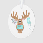 Rudolph the Face Mask Reindeer Ornament (voorkant)