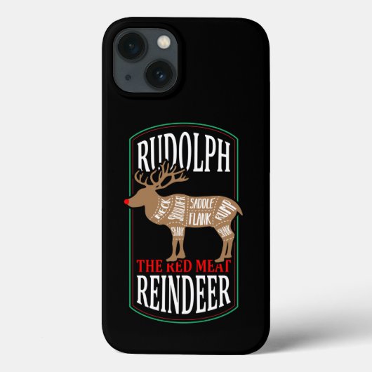 Rudolph the Red Meat Reindeer Case-Mate iPhone Case (Achterkant)