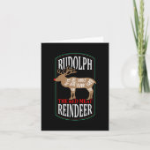 Rudolph the Red Meat Reindeer Kaart (Voorkant)