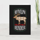 Rudolph the Red Meat Reindeer Kaart (Voorkant)