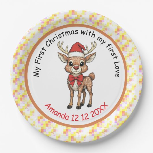 Rudolph the Red Nose Papieren Bordje (Voorkant)