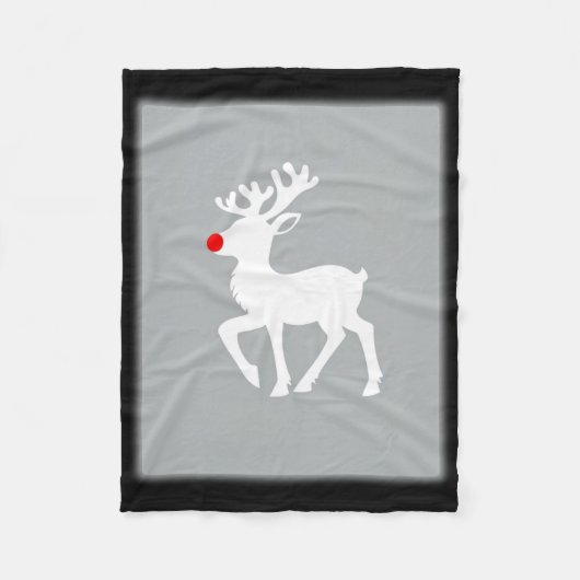 Rudolph the Red Nose Reindeer Fleece Deken (Voorkant)