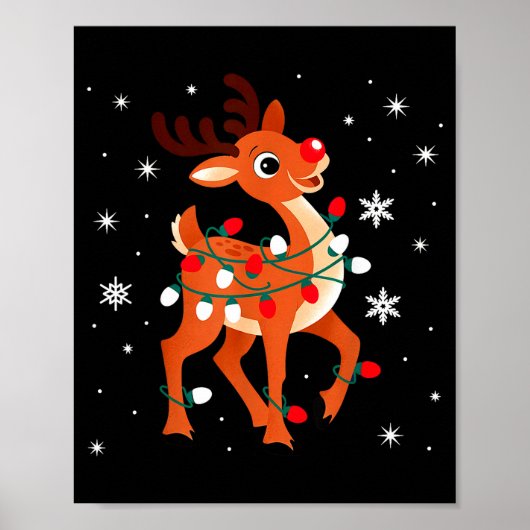 Rudolph The Red Nose Reindeer For Kids And Christm Poster (Voorkant)