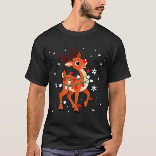 Rudolph The Red Nose Reindeer For Kids And Christm T-shirt (Voorkant)