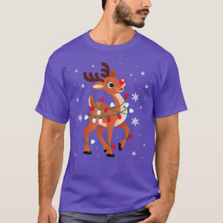 Rudolph The Red Nose Reindeer for Kids and Christm T-shirt