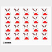 Rudolph the Red Nose Reindeer Kerst sticker (Vel)