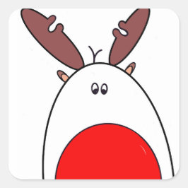 Rudolph the Red Nose Reindeer Kerst sticker