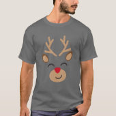 Rudolph The Red Nose Reindeer Kerstmis Pajama Gir T-shirt (Voorkant)