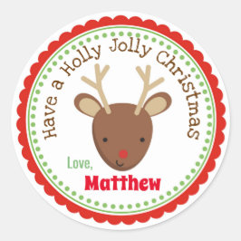Rudolph the Red Nose Rendier Kerst stickers