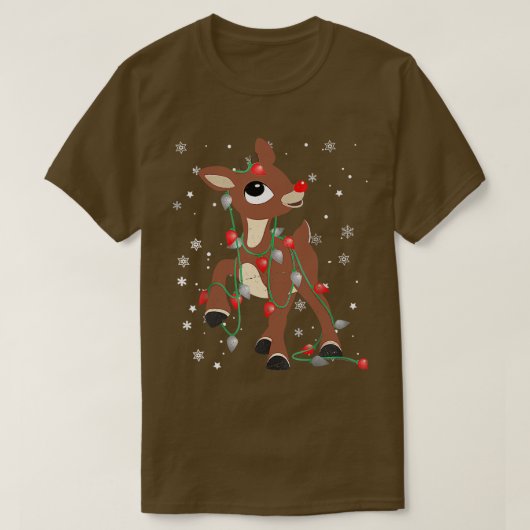 Rudolph the Red Nose renindeer for Kids and Christ T-shirt (Design voorkant)