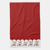 Rudolph the Red-Nosed Llama Theedoek (Verticaal)