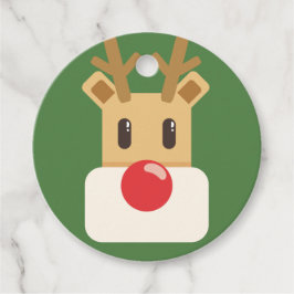 Rudolph the Red Nosed Reindeer Bedankjes Labels
