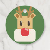 Rudolph the Red Nosed Reindeer Bedankjes Labels (Achterkant)