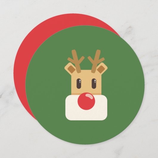 Rudolph the Red Nosed Reindeer Kaart (Voorkant / Achterkant)