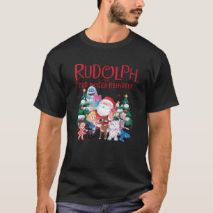 Rudolph The Red Nosed Reindeer Kerstmis T-shirt
