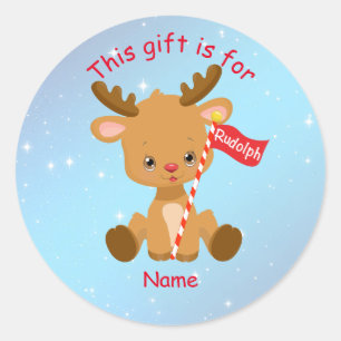 Rudolph the Red Nosed Reindeer Ronde Sticker