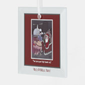 Rudolph The Red-Nosed Square Ornament (Voorkant links)