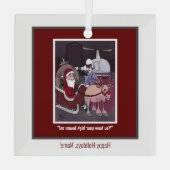 Rudolph The Red-Nosed Square Ornament (Achterkant)