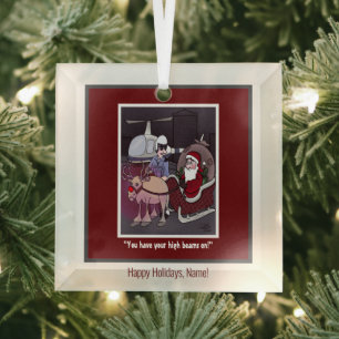 Rudolph The Red-Nosed Square Ornament