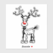 Rudolph the Reindeer Sticker (Vel)