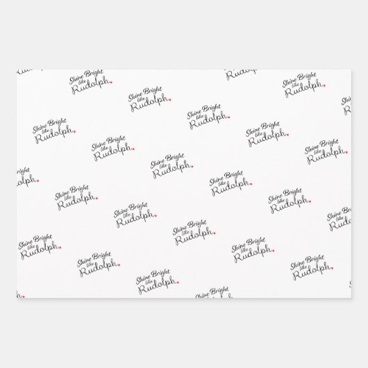 Rudolph Thed Wrapping Paper (Voorkant 3)