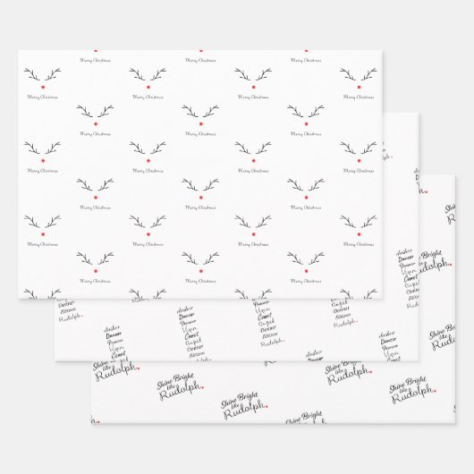 Rudolph Thed Wrapping Paper (Set)