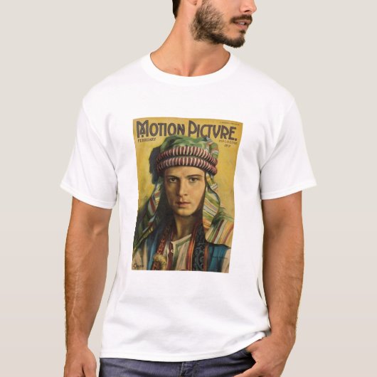 Rudolph Valentino 1922 Film Magazine Shirt (Voorkant)