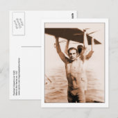 Rudolph Valentino in Bathing Suit  Photo Briefkaart (Voorkant / Achterkant)