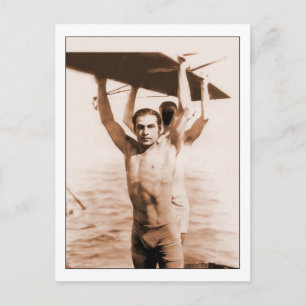 Rudolph Valentino in Bathing Suit  Photo Briefkaart