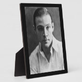 Rudolph Valentino Tabletop Plaque Fotoplaat (Zijkant)