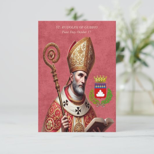 Rudolph van Gubbio, Italiaans Kaart van het Heilig (Staand voorkant)