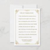 Rudolph van Gubbio, Italiaans Kaart van het Heilig (Achterkant)