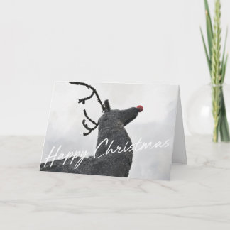 RUDOLPH VLIEGT Kerstkaart Bedankkaart