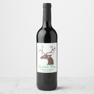 Rudolph Wine Label Wijn Etiket