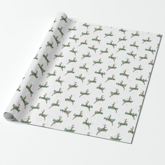 Rudolph Wrapping Paper Cadeaupapier (Uitgerold)