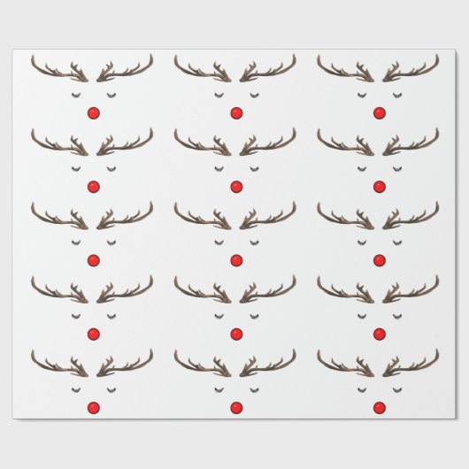 Rudolph Wrapping Paper Cadeaupapier (Vlak)