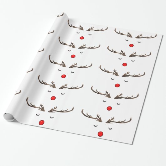 Rudolph Wrapping Paper Cadeaupapier (Uitgerold)