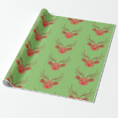 Rudolph Wrapping Paper Cadeaupapier (Uitgerold)