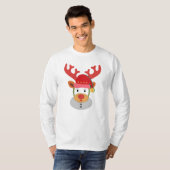 Rudolph's feestelijke make-over t-shirt (Voorkant volledig)