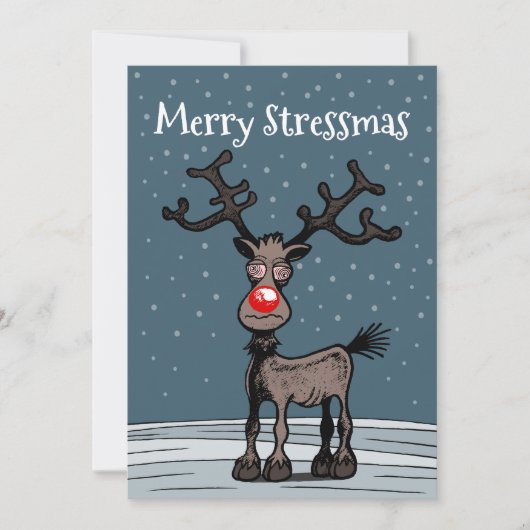 Rudolphs Leuke StressKerst Feestdagenkaart (Voorkant)