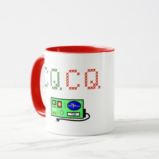 Rudolph's Nose Powering Ham Radio Antenna Mok (Voorkant links)