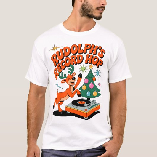 Rudolph's Record Hop T-shirt (Voorkant)