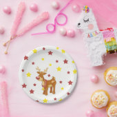 Rudolph's red nosrenders kerststerren papieren bordje (Feest)