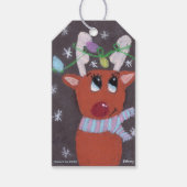 Rudolph's Sparkly Antlers - KidsArt for CHOC  Cadeaulabel (Voorkant)